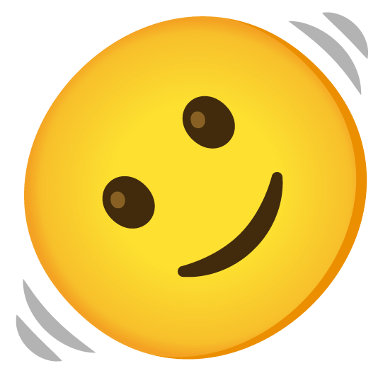 slightly smiling face upside down face