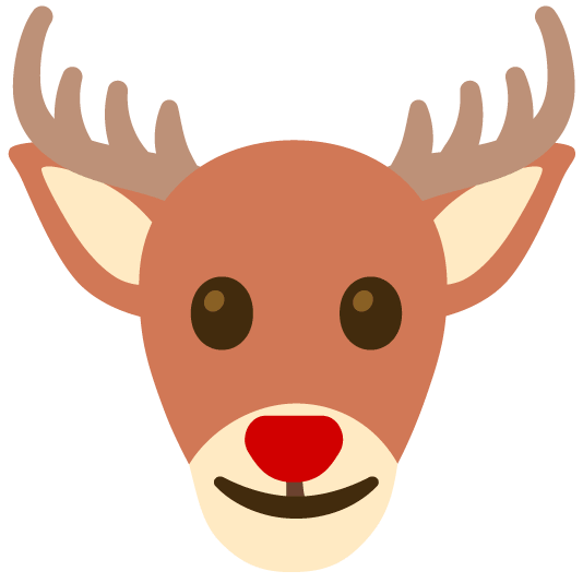 slightly smiling face deer