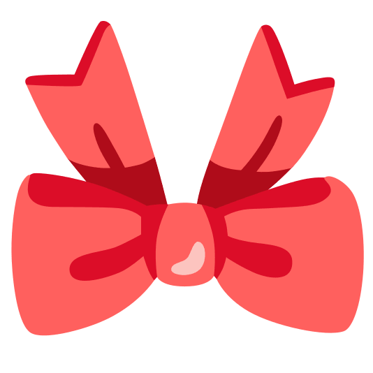 upside down face ribbon