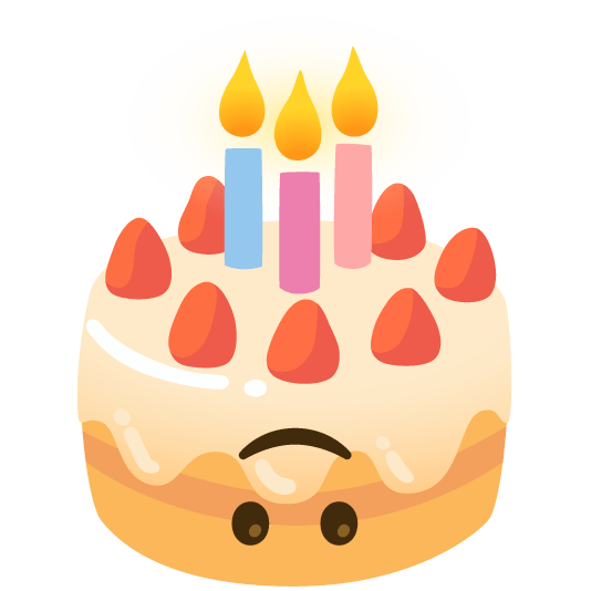 upside down face birthday