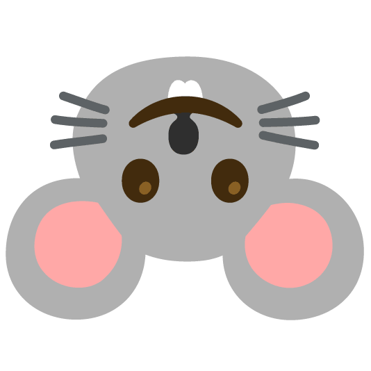 upside down face mouse