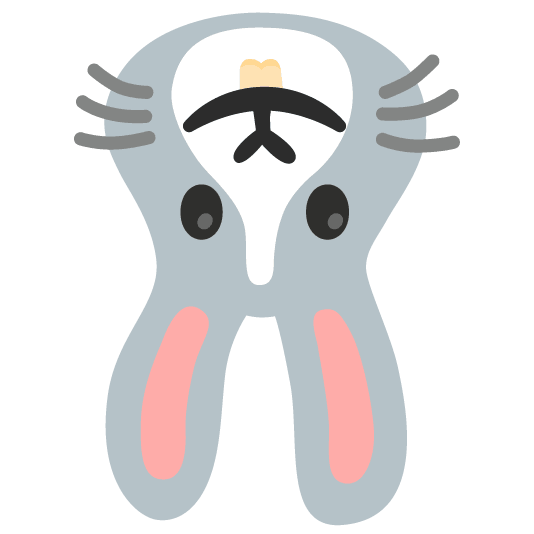 upside down face rabbit