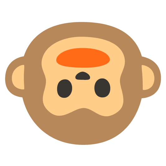 upside down face monkey face