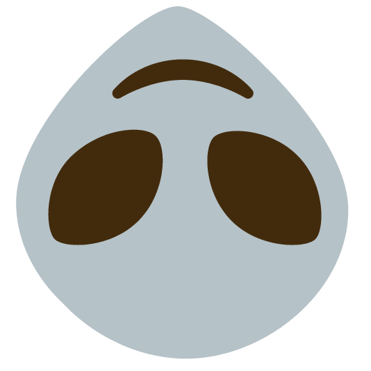 upside down face alien