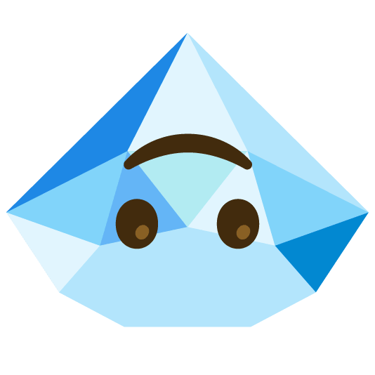 upside down face gem