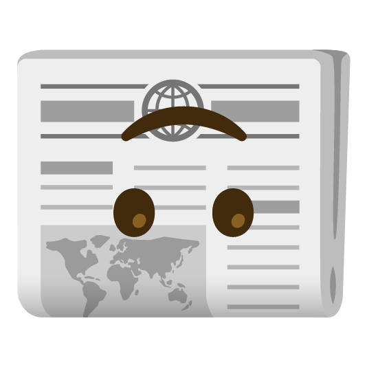 upside down face newspaper