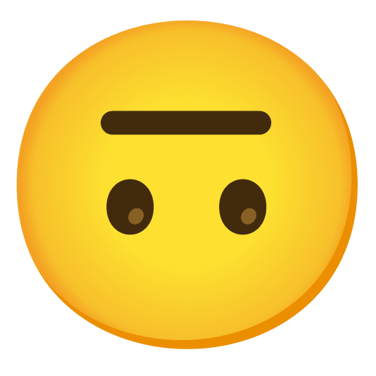 upside down face neutral face