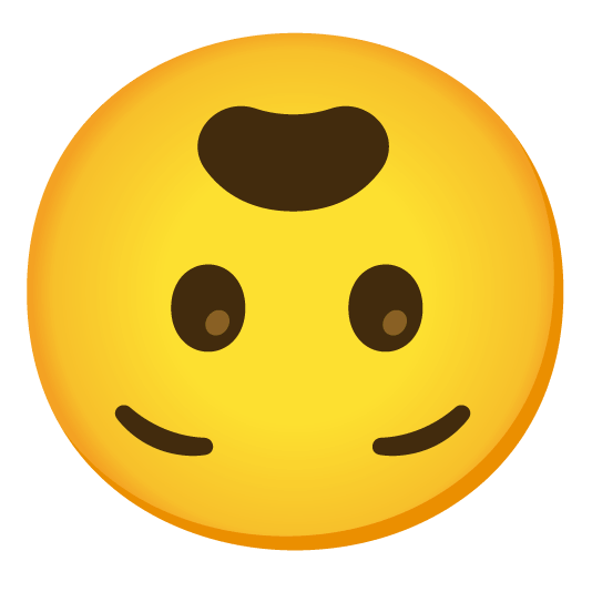 upside down face anguished