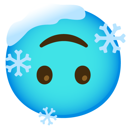 upside down face cold face