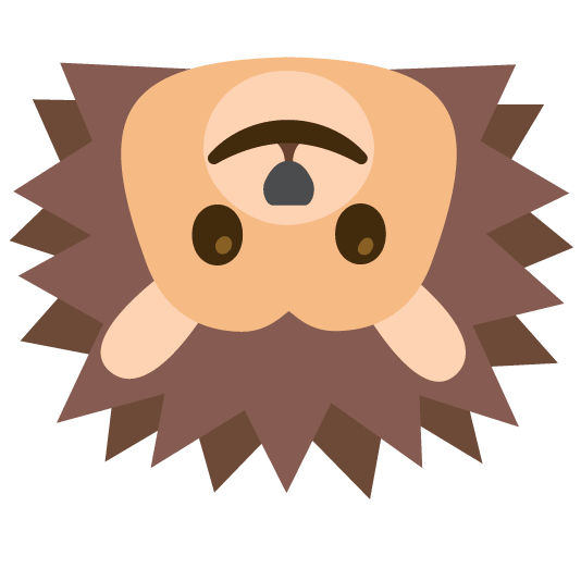 upside down face hedgehog