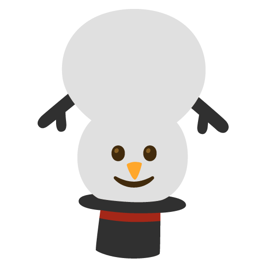 upside down face snowman without snow