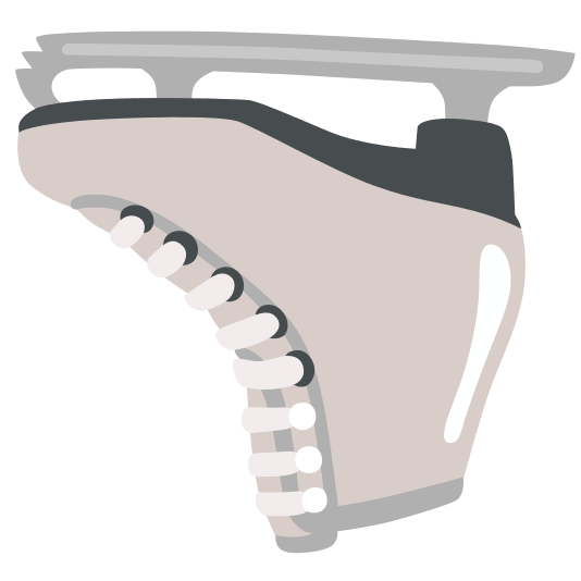 upside down face ice skate