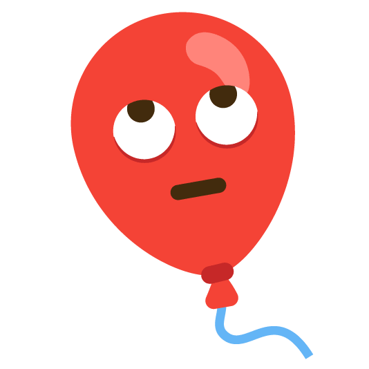 face with rolling eyes balloon