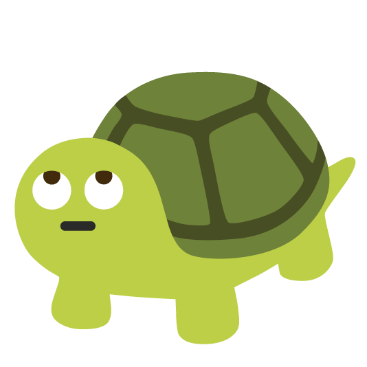 face with rolling eyes turtle