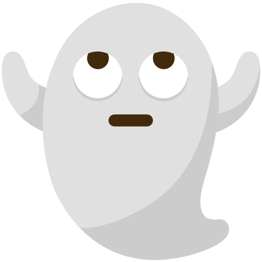 face with rolling eyes ghost
