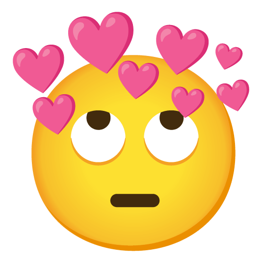 face with rolling eyes cupid