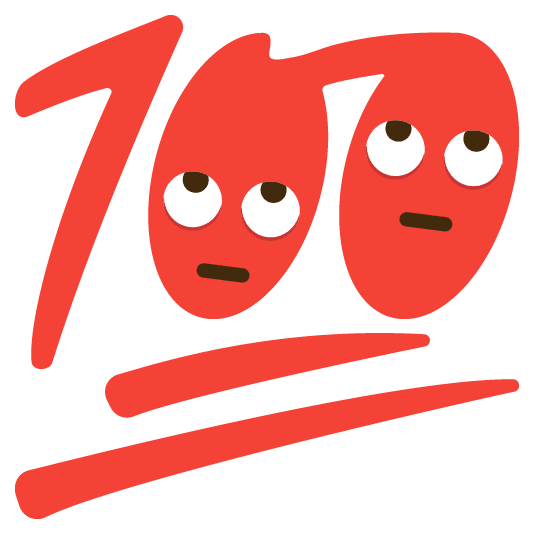 face with rolling eyes 100