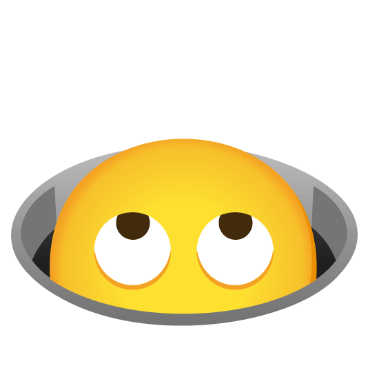 face with rolling eyes hole