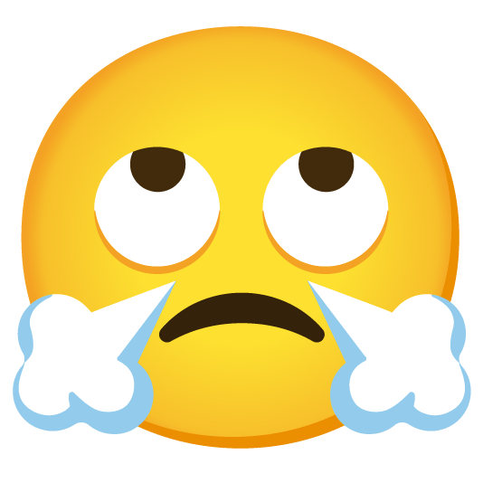 face with rolling eyes triumph