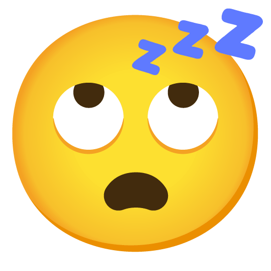 face with rolling eyes sleeping