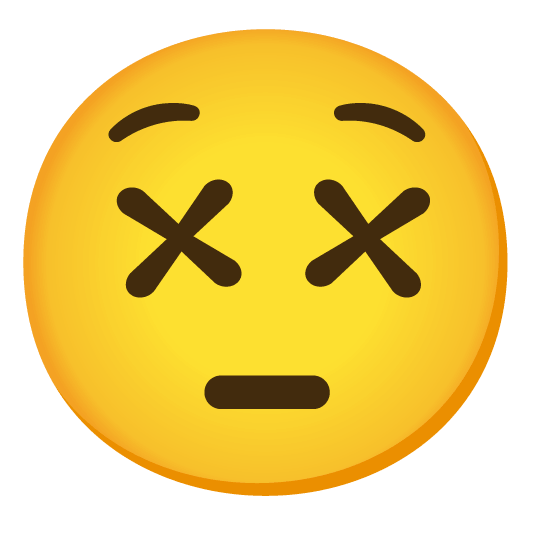 face with rolling eyes dizzy face