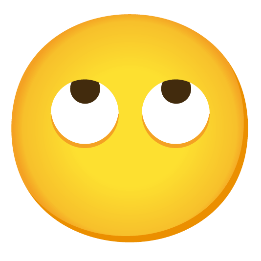 face with rolling eyes no mouth