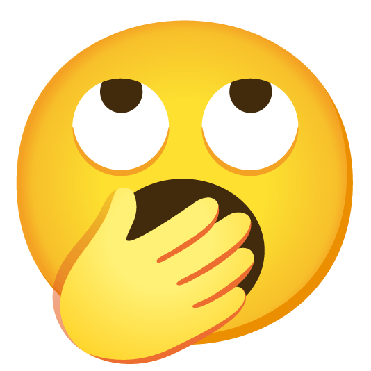 face with rolling eyes yawning face