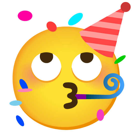 face with rolling eyes partying face