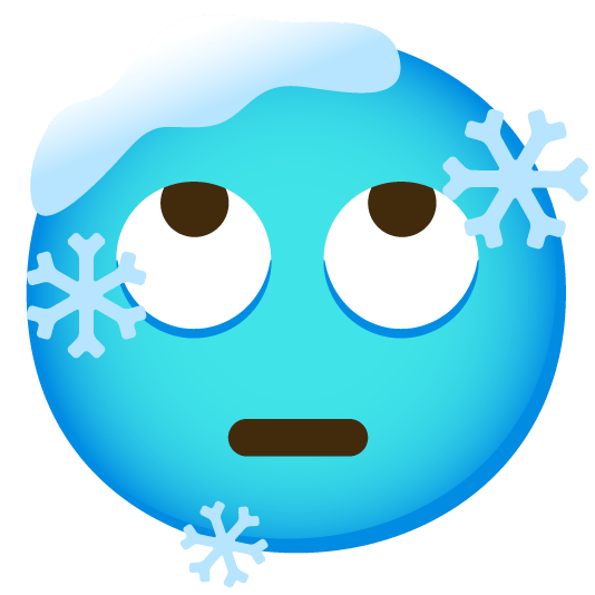 face with rolling eyes cold face