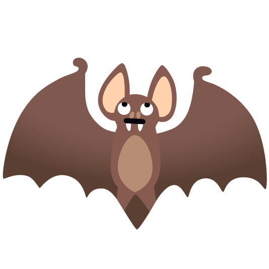 face with rolling eyes bat