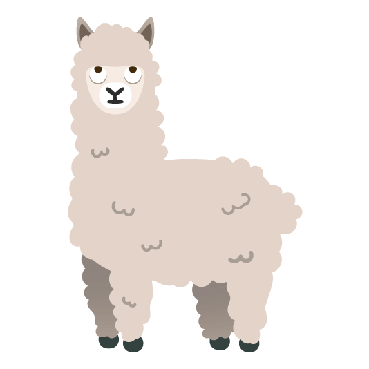 face with rolling eyes llama