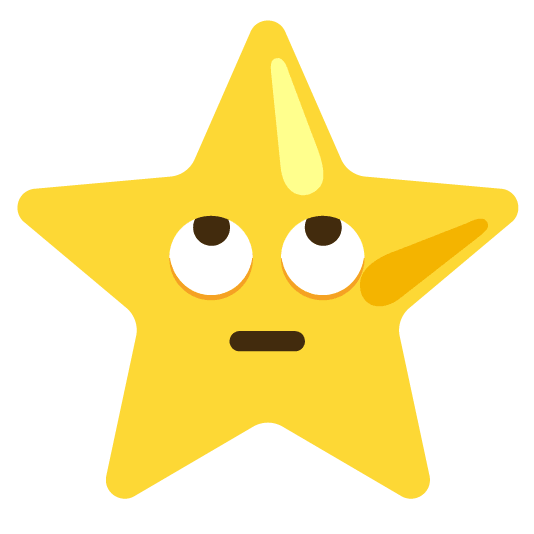 face with rolling eyes star