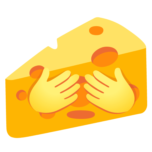 see no evil cheese wedge