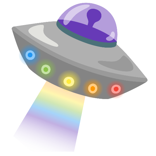 flying saucer rainbow