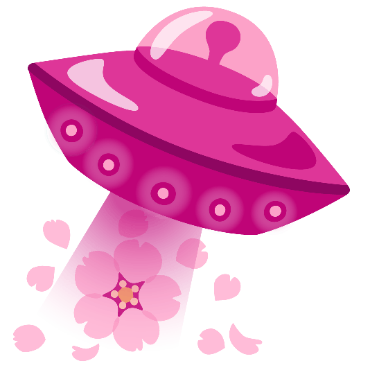 flying saucer cherry blossom