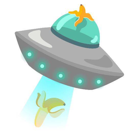 flying saucer banana