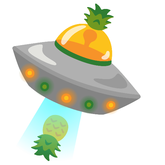 flying saucer pineapple