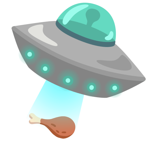 flying saucer poultry leg