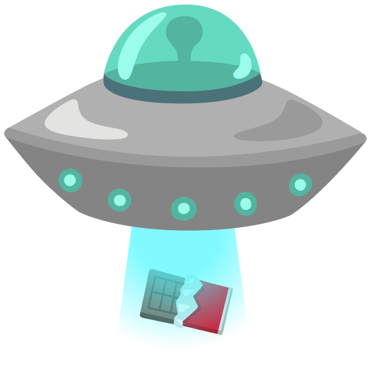 flying saucer chocolate bar