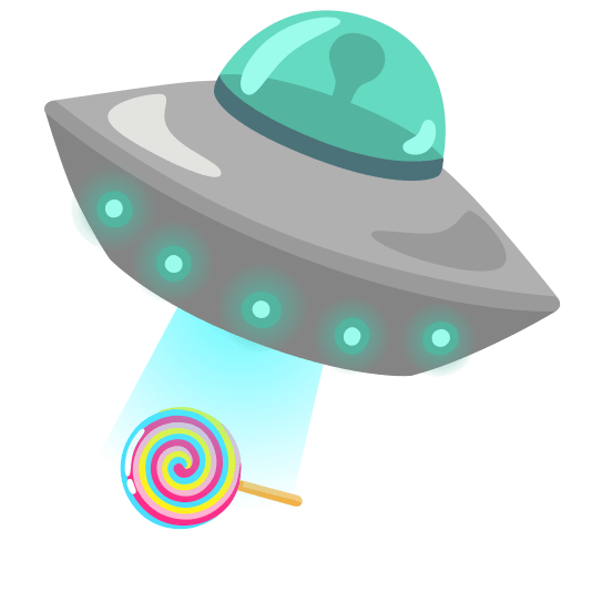 flying saucer lollipop
