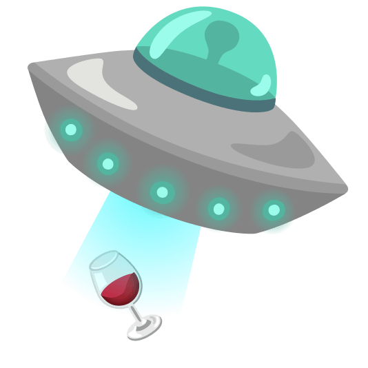 flying saucer wine glass