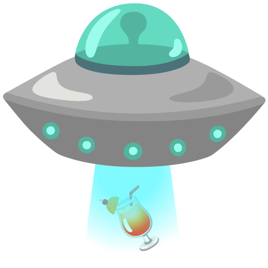 flying saucer tropical drink