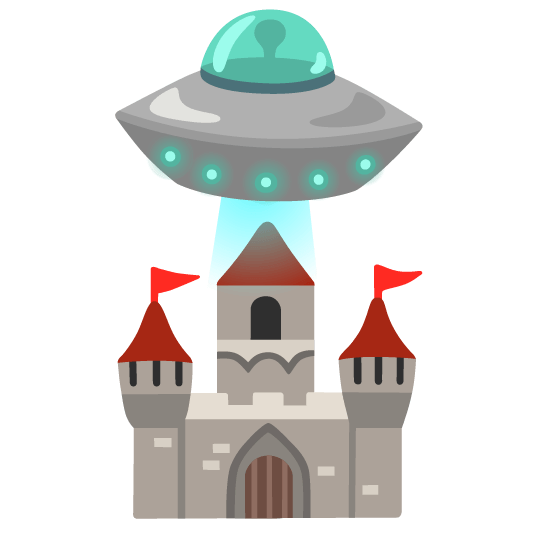 flying saucer european castle