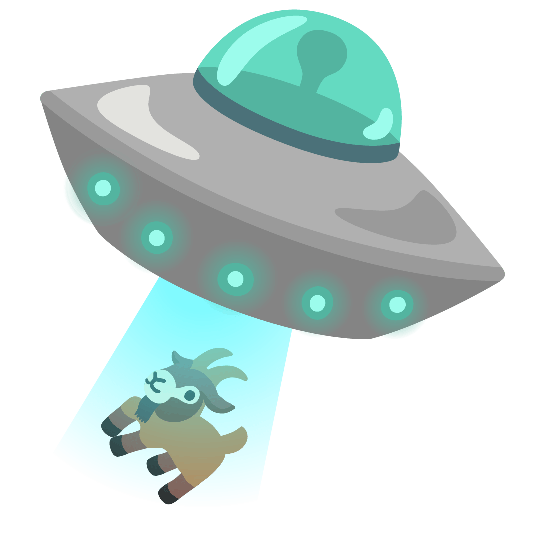 flying saucer goat