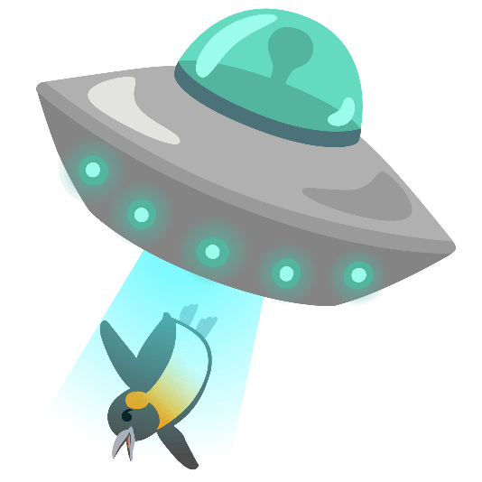 flying saucer penguin