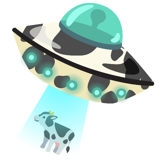 flying saucer cow