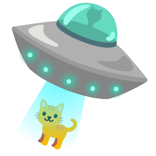 flying saucer cat