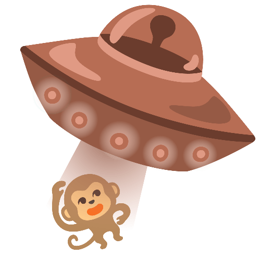 flying saucer monkey face