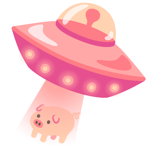 flying saucer pig