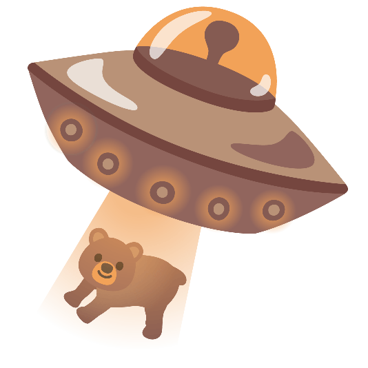flying saucer bear